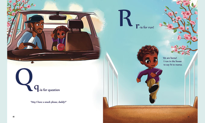 Gig Preview - Do african american children story book illustration