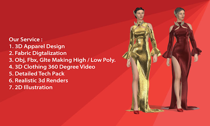 Gig Preview - Create realistic  3d clothes design in clo3d and tech pack