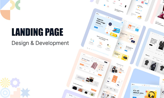 Gig Preview - Design and develop responsive landing pages and dashboards