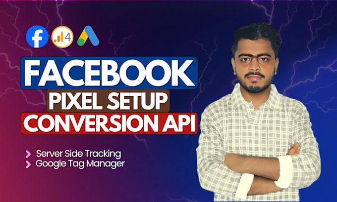 Gig Preview - Setup facebook pixel conversion API with google tag manager, cro