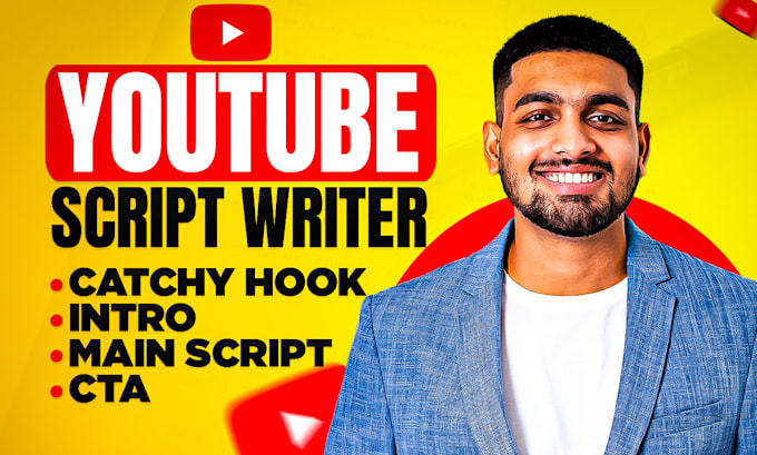 Gig Preview - Be your script writer for script writing youtube videos