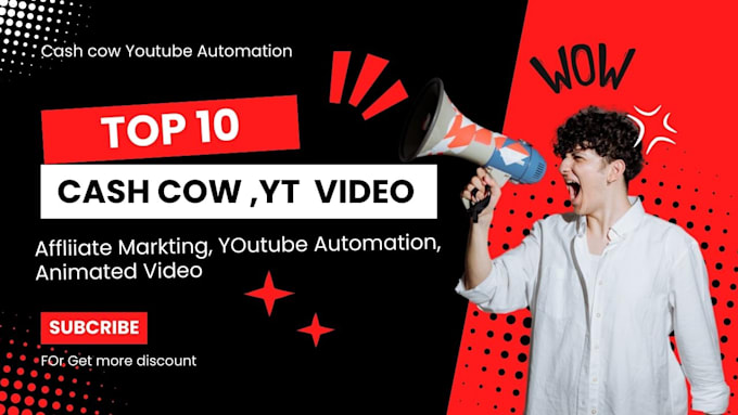 Gig Preview - Create automated cash cow, cash cow youtube ,voiceover, engaging