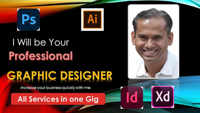 Gig Preview - Your professional graphic designer photoshop, illustrator