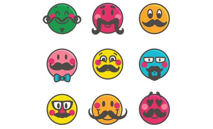 Gig Preview - Draw retro smiley emoji emoticon doodle illustration