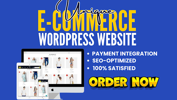 Gig Preview - Design ecommerce wordpress website using woo commerce