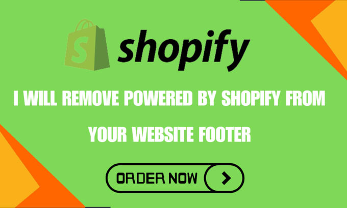 Gig Preview - Clear and remove the power by shopify from your website