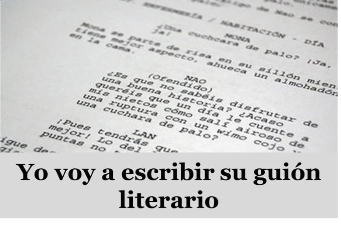 Gig Preview - Write your literary screenplay in spanish