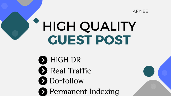 Gig Preview - Write and publish SEO guest posts on real high traffic website