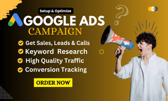 Gig Preview - Setup, optimize and manage google ads campaign