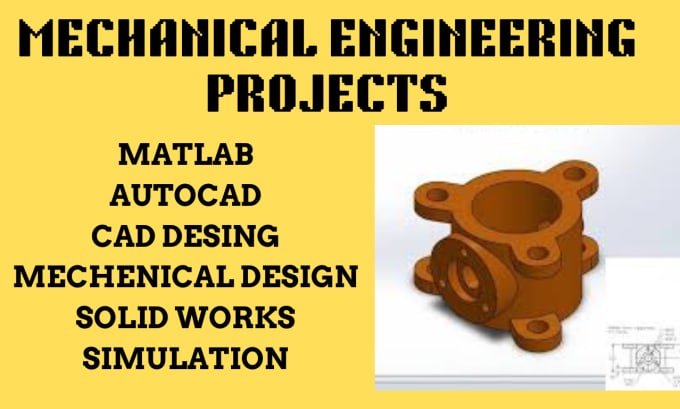 Gig Preview - Do mechanical engineering projects on solidworks, mechanical design, cad design