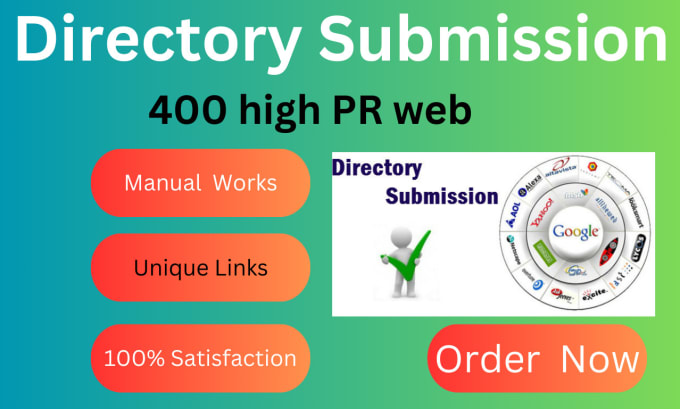 Gig Preview - Build 400 directory submission and business listing links