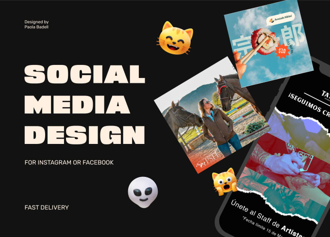 Gig Preview - Design awesome and trendy social media posts