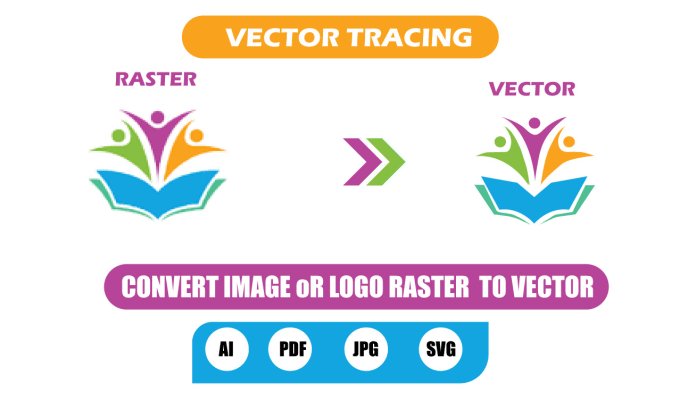 Gig Preview - Accurately convert image or raster logo into vector tracing