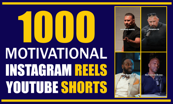 Gig Preview - Provide 1000 business and finance motivational reels