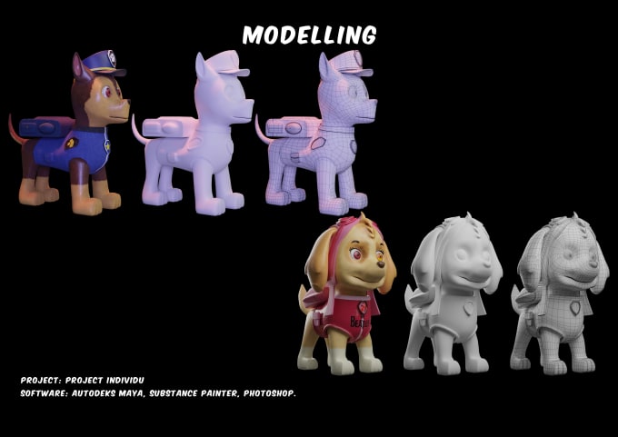 Gig Preview - Have been working in the 3d model character and animation