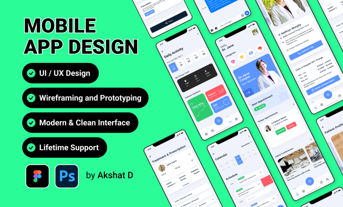 Gig Preview - Create stunning mobile app ui ux designs for your business using figma