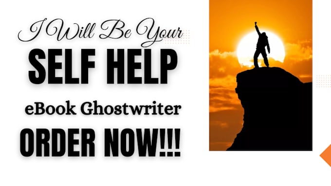 Gig Preview - Ghostwrite self help ebook, non fiction ebook ebook writer