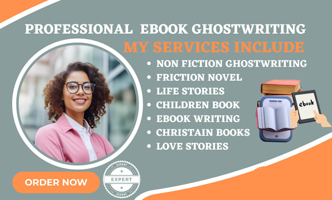 Gig Preview - Ghostwrite friction book and ebook write children short stories editing