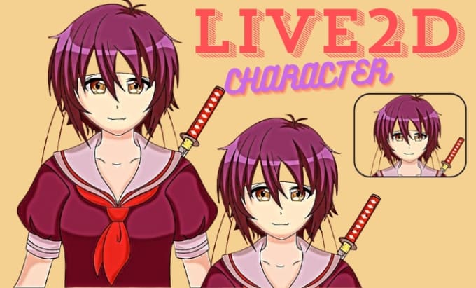 Gig Preview - Draw high quality live2d anime character vtuber model for vtuber and streams