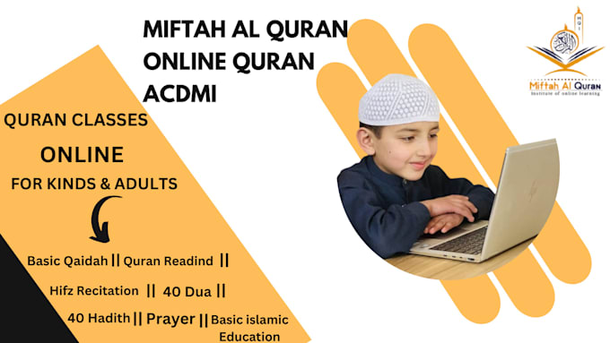 Gig Preview - Be your best online quran teacher for kids and adults,