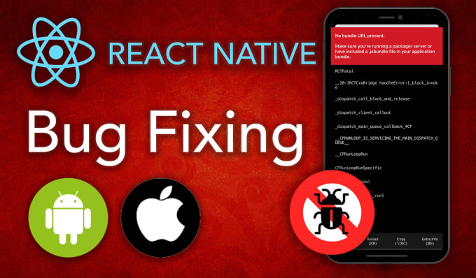 Gig Preview - Fix bugs or will fix UI of your react native mobile apps