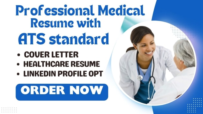 Gig Preview - Rewrite your medical nursing healthcare doctor resume cover letter linkedin