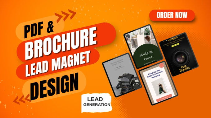 Gig Preview - Create creative PDF lead magnet, brochure, ebook design, workbook