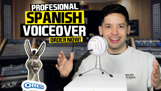 Gig Preview - Record a great voice in spanish for your projects