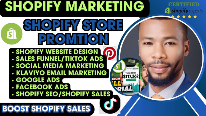 Gig Preview - Do shopify marketing, boost shopify sales, shopify store promotion facebook ads