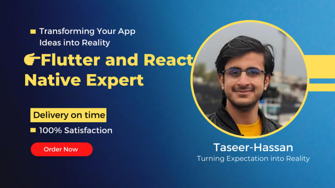 Gig Preview - Transforming your app ideas into reality by use flutter and react native