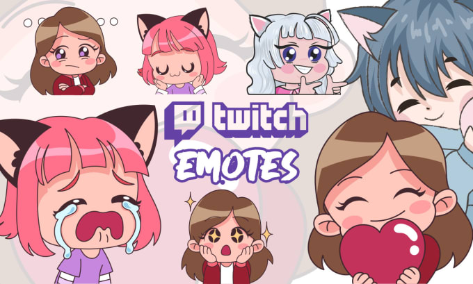 Gig Preview - Create unique emotes and custom badges for twitch streamers