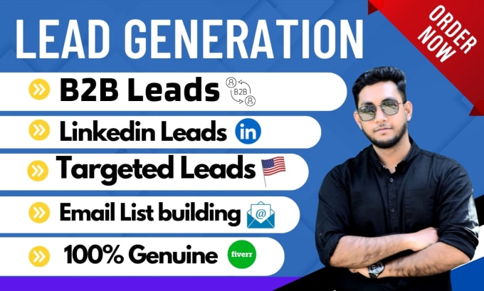 Gig Preview - Professional targeted b2b lead generation for any company