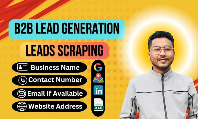 Gig Preview - Do lead scraping and b2b lead generation for your business