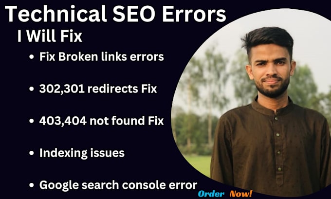 Gig Preview - Fix broken links, 404 errors, 301 redirects, and indexing issues