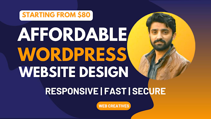 Gig Preview - Do affordable wordpress website design and development