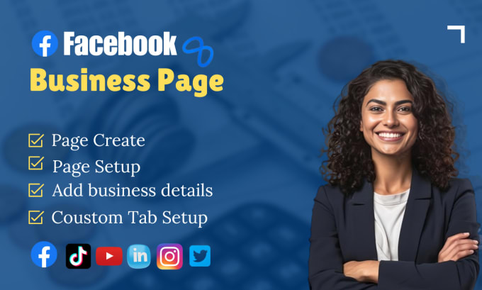 Gig Preview - Facebook business page create , social media pages and accounts setup