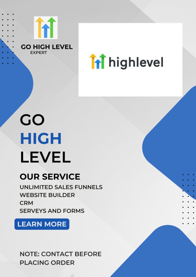 Gig Preview - Set up and automate your gohighlevel CRM, funnels and lead generation