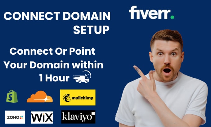 Gig Preview - Connect domain to any website, shopify, wix, email in 1hr