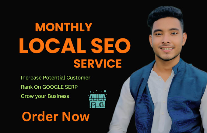 Gig Preview - Do monthly local SEO service for google rankings