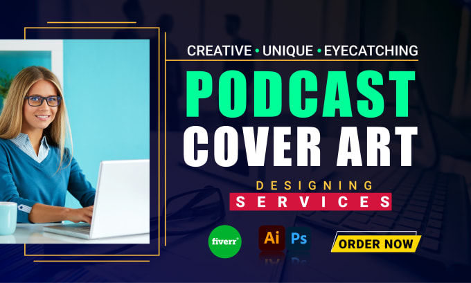 Gig Preview - Your brand with unique podcast logo and cover art design