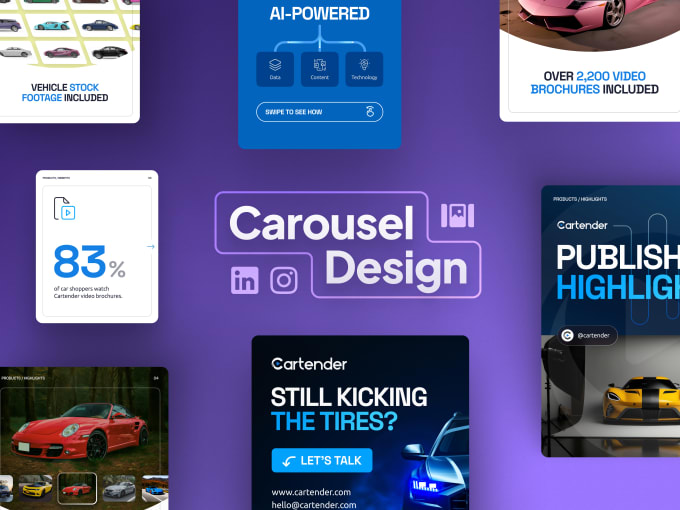 Gig Preview - Design scroll stopping carousels for lead generation