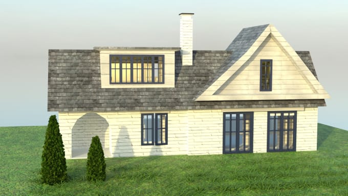 Gig Preview - Do home exterior design 3d modeling and realistic render