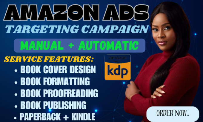 Gig Preview - Setup and optimize your amazon KDP PPC campaigns, book promotion, book marketing