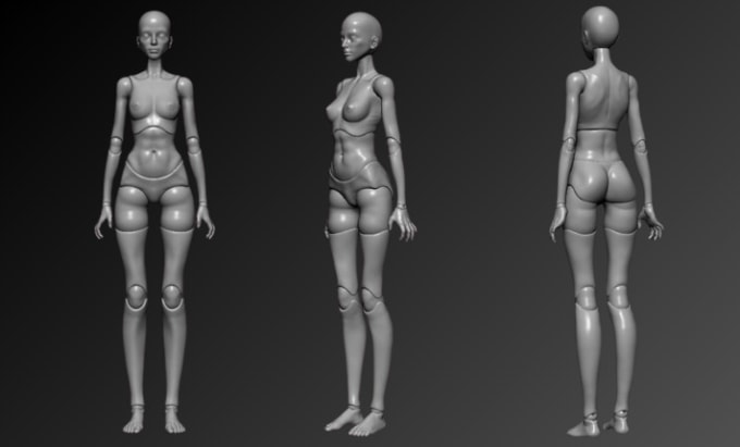 Gig Preview - 3d bjd ball joint doll toy 3d miniature dnd figurines nendroid for 3d printing