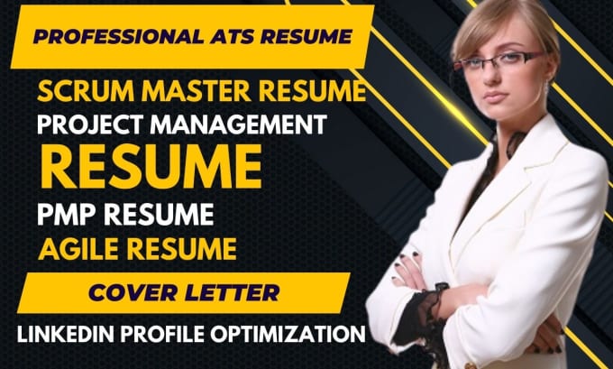 Gig Preview - Write scrum master resume, project management, and resume writing