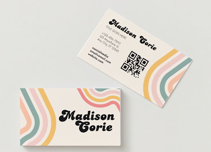 Gig Preview - Create a colorful, creative business card for your business