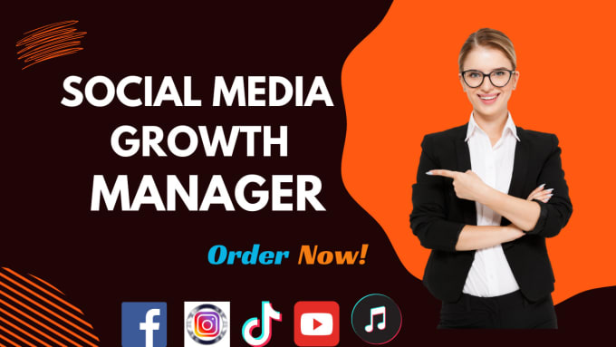 Gig Preview - Be your social media growth manager