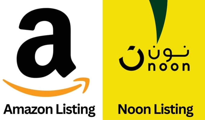 Gig Preview - Do listings, upload products on your noon amazon store