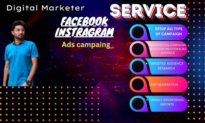 Gig Preview - Run facebook and instagram ads and meta ads manager campaign