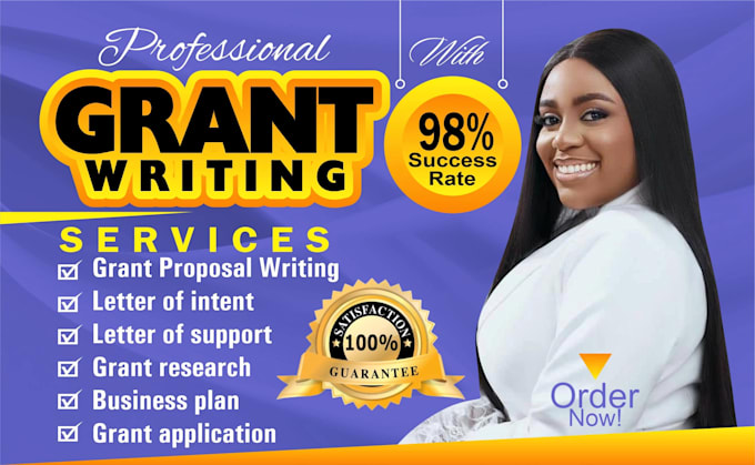 Gig Preview - Do grant writing and submittion, proposal, research, application, business grant